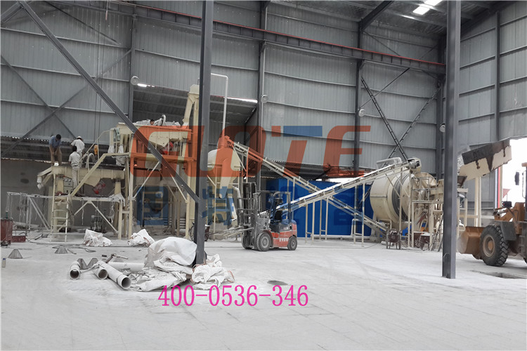 Quartz sand sheet production line case three